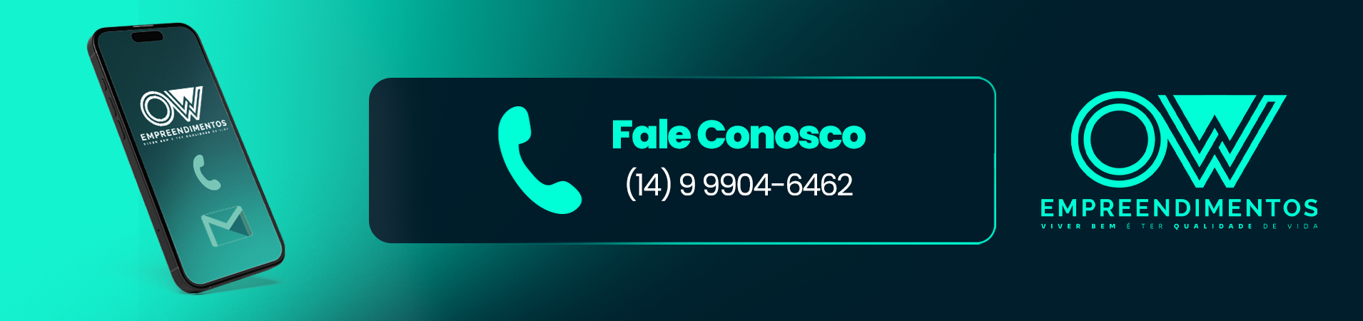 Descrição da Imagem: FALE CONOSCO (14) 99904-6462 Clique na Imagem para acessar o WhatsApp da OW Empreendimentos!